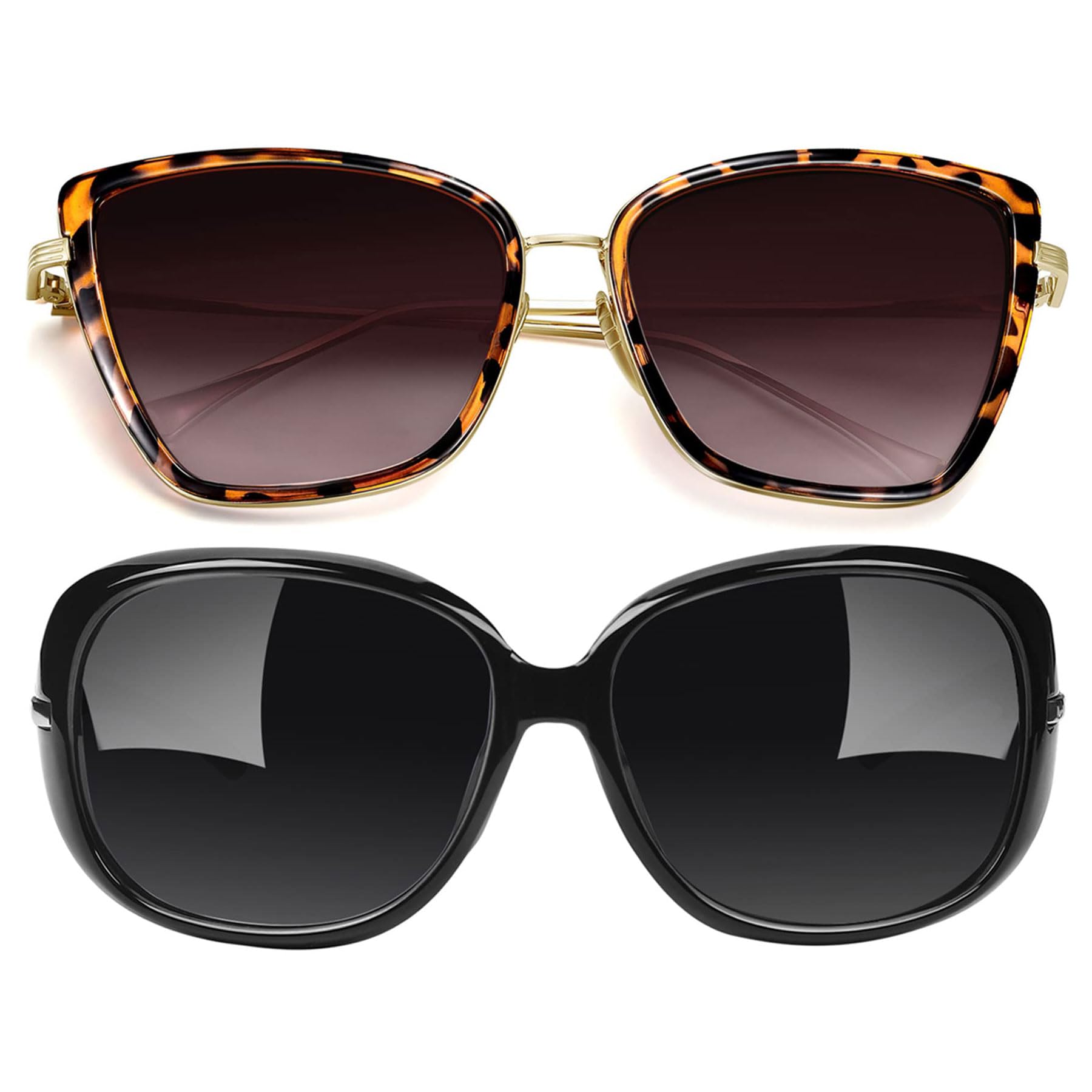 Joopin Womens Sunglasses, Elegant Jackie O Diamond Ladies Sunglasses, Trendy Cateye Sunglasses for Women